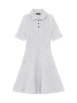 Theory | Felted Wool & Cashmere Polo Dress 