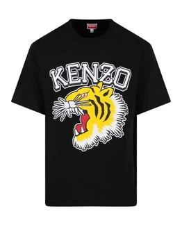Kenzo | Kenzo Varsity Jungle Tiger Oversized T-Shirt,商家Cettire,价格¥822