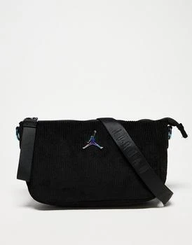 Jordan | Jordan mini corduroy crossbody bag in black 