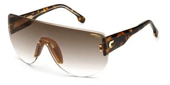 推荐Brown Shaded Shield Unisex Sunglasses FLAGLAB 12 0086/86 99商品