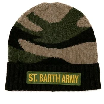推荐MC2 Saint Barth Blended Cashmere Hat With St. Barth Army Patch商品