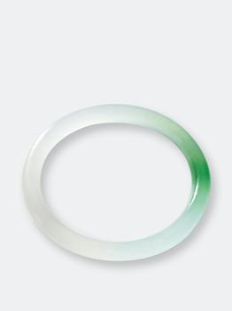 商品Koi — Mottled Round Jade Stone Bangle图片