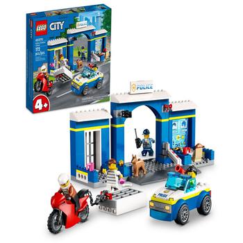 商品City Police Station Chase 60370 Building Toy Set, 172 Pieces图片