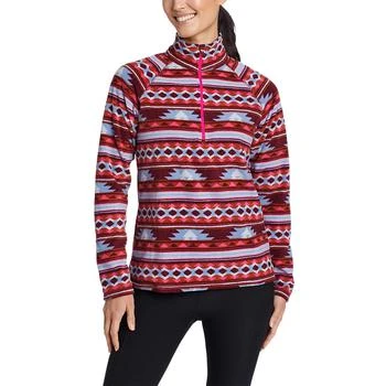 Eddie Bauer | Women's Fast Fleece Raglan-Sleeve 1/4-Zip - Print 5.9折