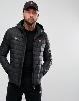 推荐ellesse Lombardy padded jacket in black商品