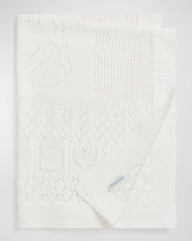 商品Ralph Lauren | Kid's Pointelle Teddy Bear Blanket,商家Neiman Marcus,价格¥642图片