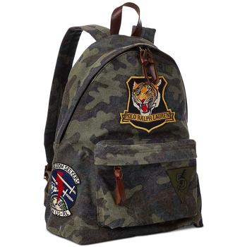 Men's Tiger-Patch Camo Canvas Backpack