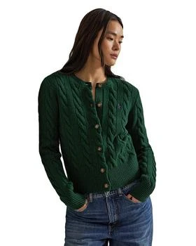 Ralph Lauren | Cable Knit Wool Cashmere Cardigan,商家Bloomingdale's,价格¥1743