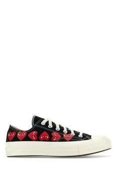 Comme des Garcons | Black Canvas Comme Des Garçons X Converse Sneakers,商家Italist HK,价格¥1403