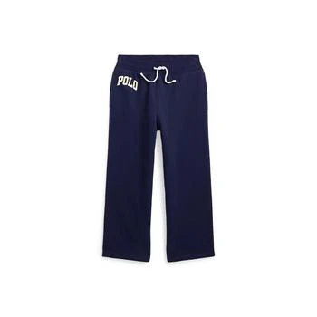 Ralph Lauren | Toddler and Little Girls Logo Fleece Wide-Leg Sweatpants,商家Macy's,价格¥202