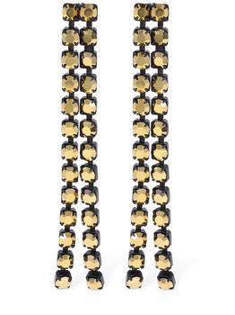 推荐Buio Varnished Crystal Pendant Earrings商品