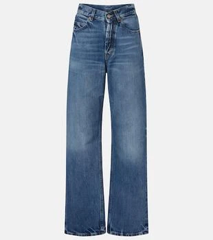 Yves Saint Laurent | V-Waist阔腿牛仔裤,商家MyTheresa CN,价格¥8850