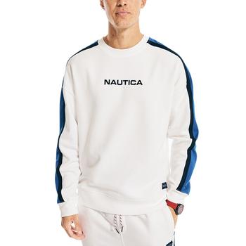 Nautica | Men's Sustainably Crafted Colorblock Sweatshirt商品图片,6.4折