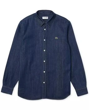 Lacoste | Men's Long-Sleeve Denim Shirt,商家Macy's,价格¥694