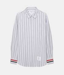 thom browne衬衫新款, Thom Browne | THOM BROWNE 男士条纹长袖衬衫 MWL317A-07854-035商品图片 独家减免邮费