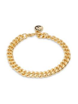Effy | ​14K Goldplated Sterling Silver & Enamel Curb Chain Bracelet商品图片,3折