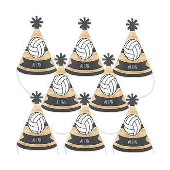 商品Big Dot of Happiness | Bump, Set, Spike - Volleyball - Mini Cone Party Hats - Small Party Hats - 8 Ct,商家Macy's,价格¥86图片