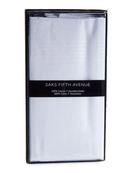 Saks Fifth Avenue | 7-Piece Cotton Handkerchiefs,商家Saks OFF 5TH,价格¥113