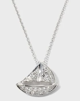 Roberto Coin | 18K White Gold Sailboat Pendant Necklace,商家Neiman Marcus,价格¥10842