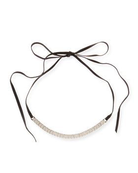 商品FALLON | Armure Watch Strap Leather Choker Necklace,商家Neiman Marcus,价格¥881图片