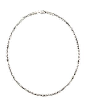 推荐Men's Sterling Silver Chain Necklace, 24"商品