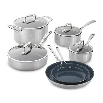 ZWILLING | Clad CFX 10 Pc. Cookware Set,商家Bloomingdale's,价格¥2991