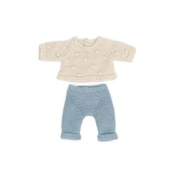 Knitted Doll Outfit 8.25" - Sweater Trousers