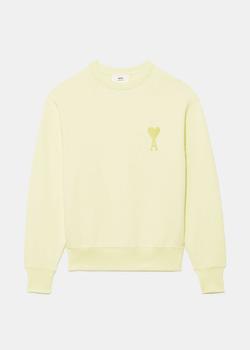 AMI Alexandre Mattiussi Pale Yellow Ami De Coeur Sweatshirt product img