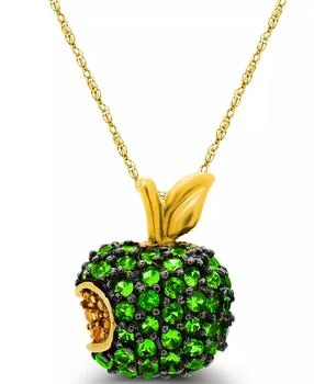 Macy's | Tsavorite (1-3/8  ct. t.w.) and Yellow Sapphire (1/10  ct. t.w.) Apple Pendant in 14K Gold,商家Macy's,价格¥6952