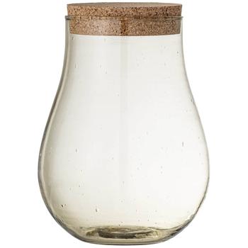 推荐Bloomingville Recycled Glass Casie Jar - Small - Brown商品