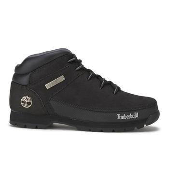 推荐Timberland Men's Euro Sprint Leather Hiker Boots - Black商品