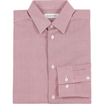 Calvin Klein | Big Boys Long Sleeve Stretch Box Print Shirt商品图片,3.9折, 独家减免邮费