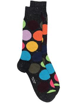 Paul Smith | PAUL SMITH polka-dot print logo socks商品图片,