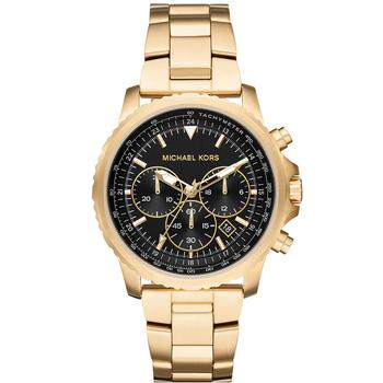 Michael Kors | Men's Chronograph Cortlandt Gold-Tone Stainless Steel Bracelet Watch 42mm商品图片,5折