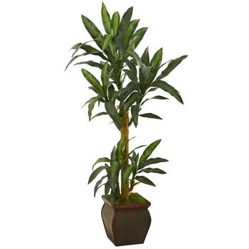 NEARLY NATURAL | 62in. Yucca Artificial Plant in Decorative Planter,商家Macy's,价格¥2246