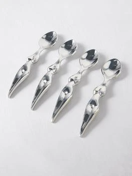 Anissa Kermiche | Set of four Tea-Spoon Me steel teaspoons,商家MATCHES,价格¥740