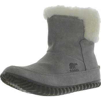 推荐Sorel Womens Leather Faux Fur Ankle Boots商品