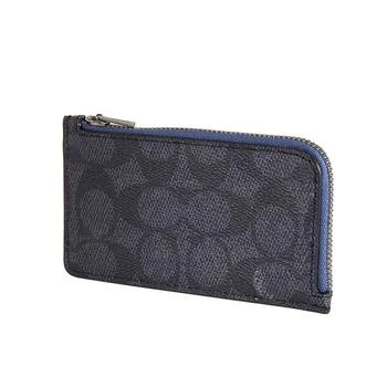 Coach | Signature Canvas Blocking L-Zip Card Case 5.9折