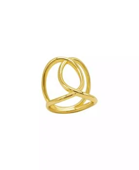ADORNIA | 14K Gold-Plated Tall Infinity Ring,商家Macy's,价格¥218