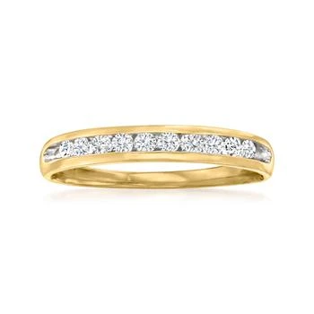 Ross-Simons | Ross-Simons Diamond Wedding Ring in 14kt Yellow Gold,商家Premium Outlets,价格¥7958