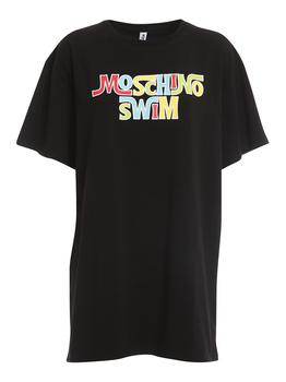 product Moschino Logo Detailed Crewneck T-Shirt Dress - S image
