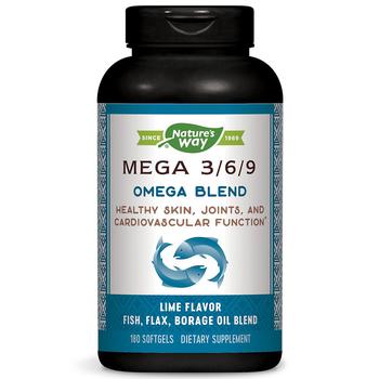商品Mega 3/6/9 Omega Blend 1350 mg Dietary Supplement Softgels,商家Walgreens,价格¥213图片