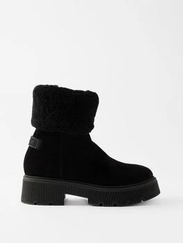 Bogner | Turin 2 shearling-trim suede boots,商家MATCHES,价格¥2143