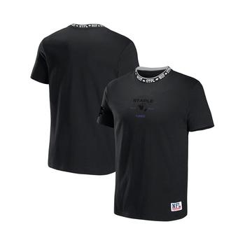 推荐Men's NFL X Staple Black Buffalo Bills Embroidered Fundementals Globe Short Sleeve T-shirt商品