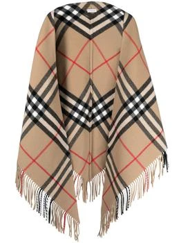 推荐BURBERRY - Giant Check Wool Cape商品