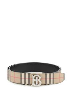 Burberry | Burberry Logo Plaque Checked Reversible Belt商品图片,8折起