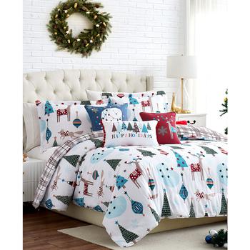 商品Winter Wonderland Reversible 6 Piece Comforter Set, Twin,商家Macy's,价格¥582图片
