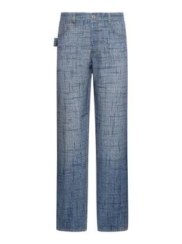 推荐Viscose trousers with denim texture商品