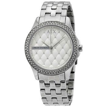 product Armani Exchange Lady Hamilton Silver Quilted Dial Ladies Watch AX5215 image
