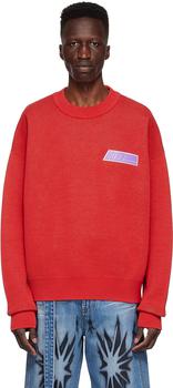 We11done | Red Cotton Sweater商品图片,3.1折